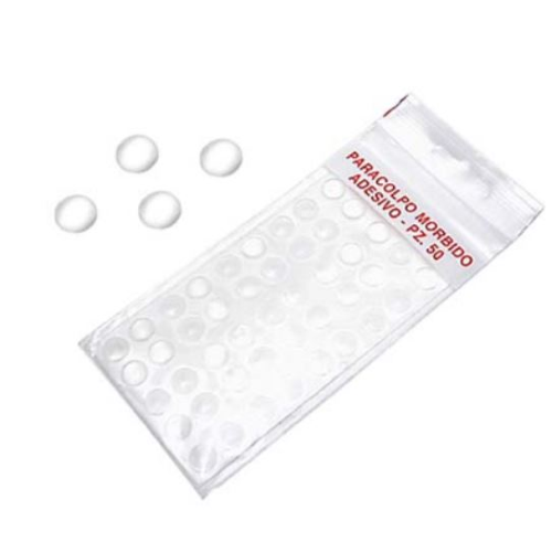 GOCCE DI SILICONE ADESIVE TRASPARENTE 10X1,5  PZ.50 