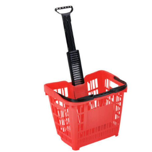 CESTO TROLLEY lt.45 ROSSO