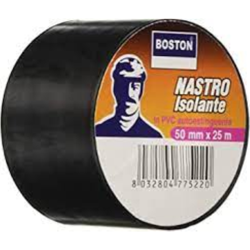 NASTRO ISOLANTE MM.50 X 25 MT NERO BOSTON