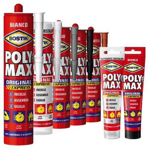 SILICONE BOSTIK POLIMAX CRISTAL CARTUCCIA GR.300