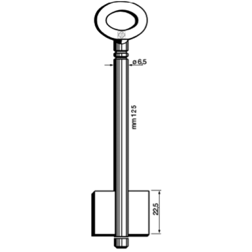 CHIAVE CASSAFORTE MASCHIO