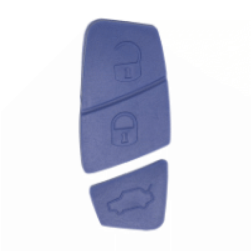 KEY SHELL - 3 BOTTONI (BLUE RUBBER PAD)