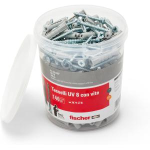 TASSELLO IN BARATTOLO CON VITE UV 8 S 8/40 PZ.140 FISCHER