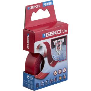NASTRO BIADESIVO ROSSO MM.19 X M.1,5 GEKO